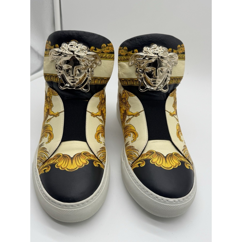 Versace Medusa Baroque High-Top Sneakers EU 40 US 7 Made in‎ Italy – New